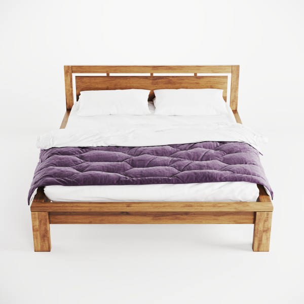 Ліжко Фаджио вільха з натурального дерева