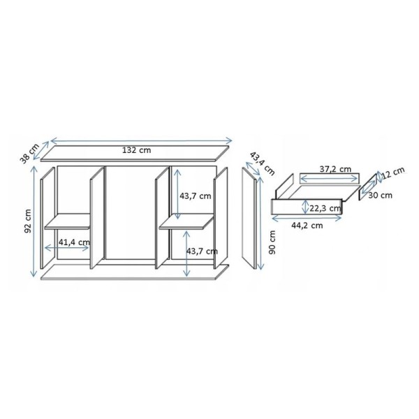Комод UNI Soho S8: сучасний дизайн та функціональність