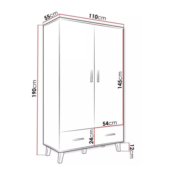 Шафа Lotta 2S2S для спальні