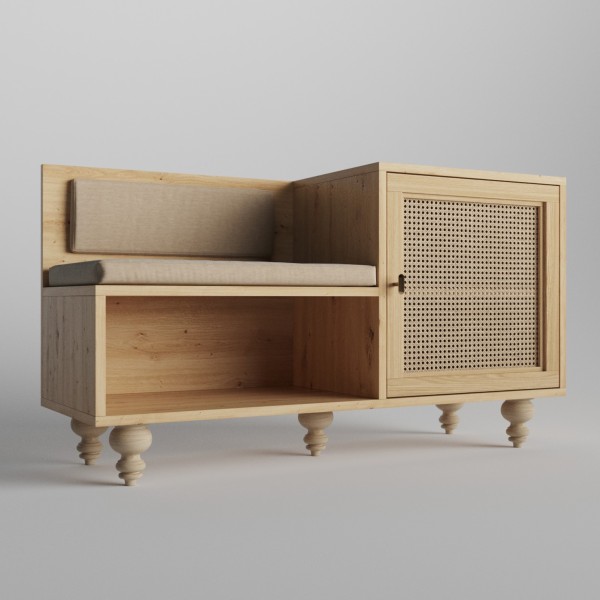 Тумба для взуття Teneta S101 з м'яким сидінням