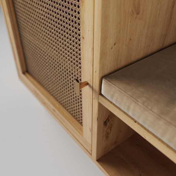 Тумба для взуття Teneta S101 з м'яким сидінням