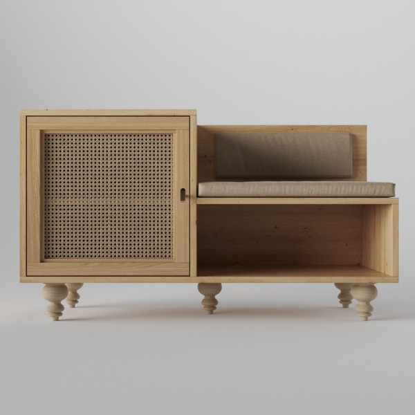 Тумба для взуття Teneta S101 з м'яким сидінням