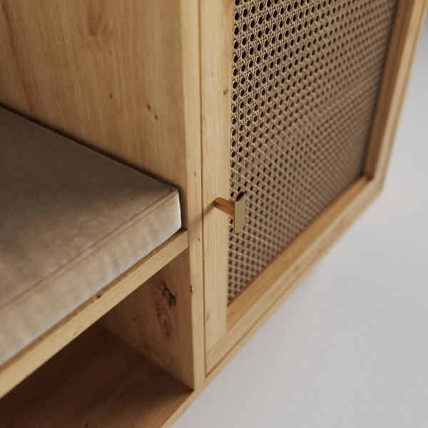 Тумба для взуття Teneta S101 з м'яким сидінням