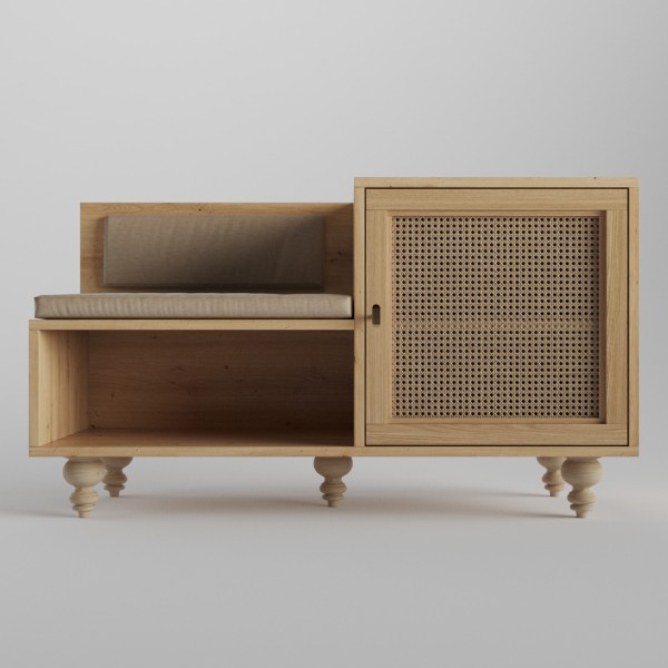 Тумба для взуття Teneta S101 з м'яким сидінням