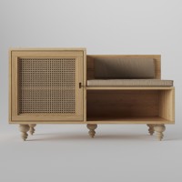 Тумба для взуття Teneta S101 з м'яким сидінням