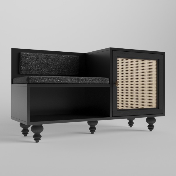 Тумба для взуття Teneta S103 з м'яким сидінням