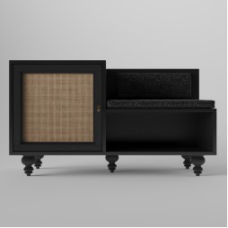 Тумба для взуття Teneta S104 з м'яким сидінням