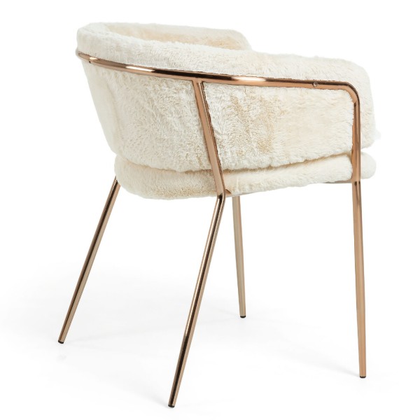 Стілець Konnie (еко-хутро) – сучасний дизайн та комфорт