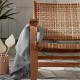 Крісло Grignoon – стильне садове крісло з дерева та ротангу