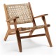 Крісло Grignoon – стильне садове крісло з дерева та ротангу