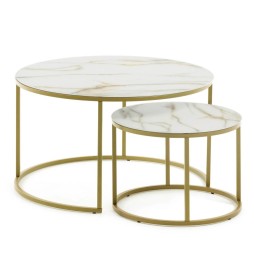 Набір із 2-х кавових столів Leonor