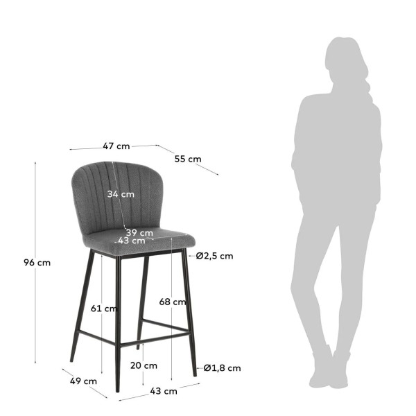 Напівбарний стілець Madge – зручність та стиль для вашого інтер'єру