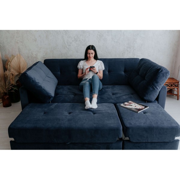 Прямий розкладний диван Колібрі