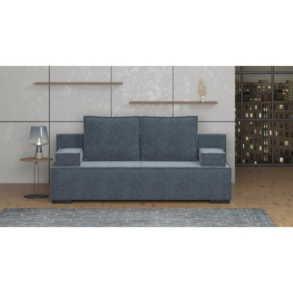 Прямий розкладний диван Лаккі з механізмом Єврокнижка