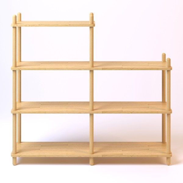 Полиця Dao 6 — стильна та функціональна полиця з дуба