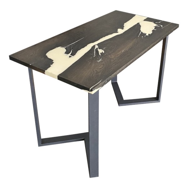 Обідній стіл Black&White: ідеальне поєднання металу та дерева для вашої кухні