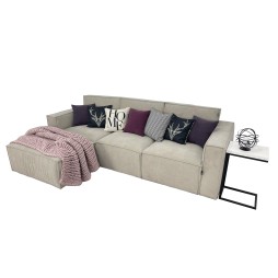 Розкладний прямий диван Belf з пуфом