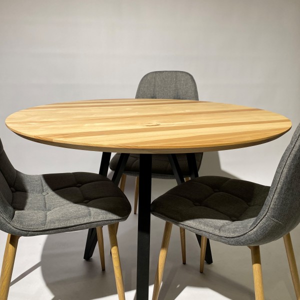 Обідній стіл Standart: Круглий стіл для кухні в стилі лофт