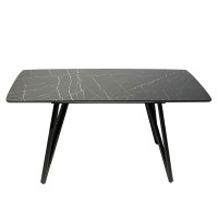 Раскладной прямоугольный стол HPL Arrows (Камень Пьетра Гриджиа)