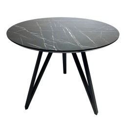 Круглий стіл HPL Arrows (Камінь П'єтра Гріджія чорний)