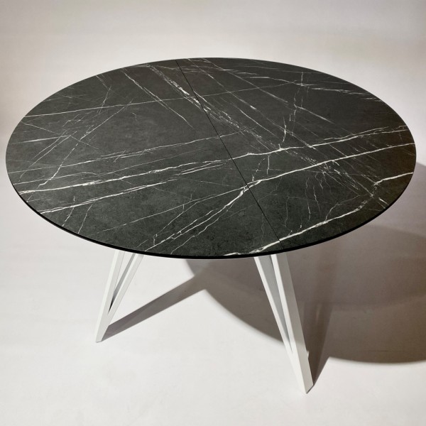 Круглий стіл HPL Arrows (Камінь П'єтра Гріджія чорний)