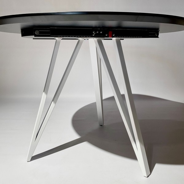 Круглий стіл HPL Arrows (Камінь П'єтра Гріджія чорний)