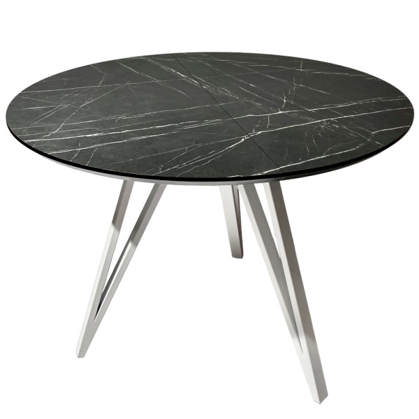 Круглий стіл HPL Arrows (Камінь П'єтра Гріджія чорний)