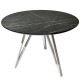 Круглий стіл HPL Arrows (Камінь П'єтра Гріджія чорний)
