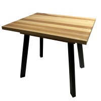 Обідній розкладний стіл із натурального дерева Ясен