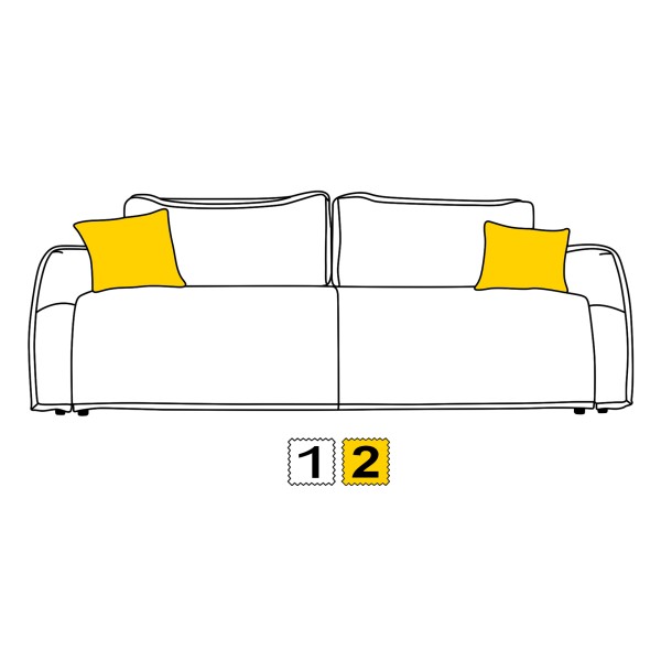 Прямий розкладний диван Bari