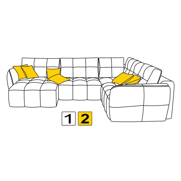 Кутовий модульний розкладний диван Brooklyn 5