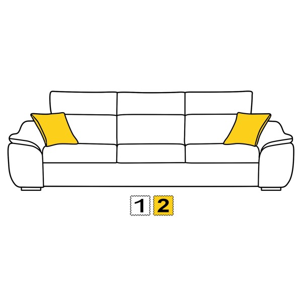 Прямий розкладний диван Tempo 3 з механізмом Дельфін