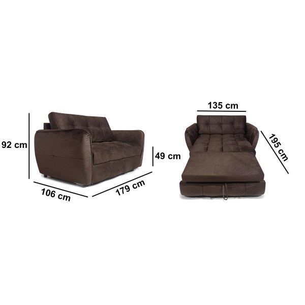 Прямий розкладний диван Austin 2