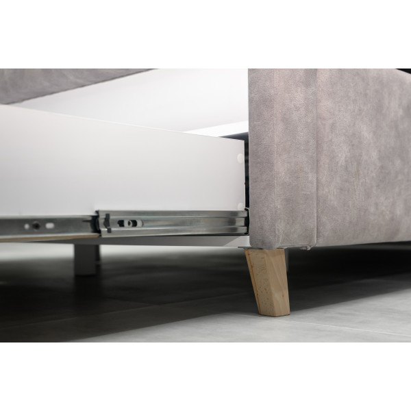 Ліжко м'яке L004 – Сучасний дизайн та зручність для вашої спальні