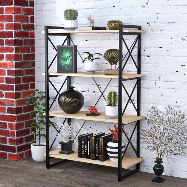 Стелаж Скіф 4-920 – стильний металевий стелаж для офісу та дому