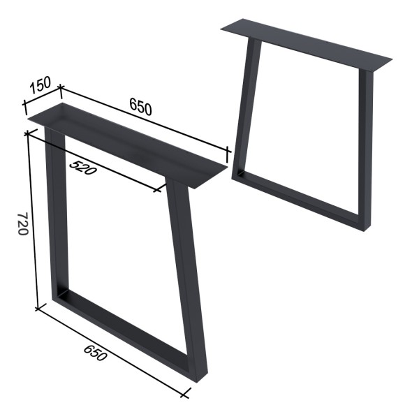 Опора Титан для кухонних та конференц-столів