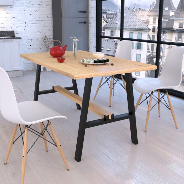 Опора Атлант для столів — стиль лофт, метал, для кухонних та конференц столів