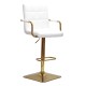 Барний стілець Tower arm SQ gold — сучасний стиль та комфорт