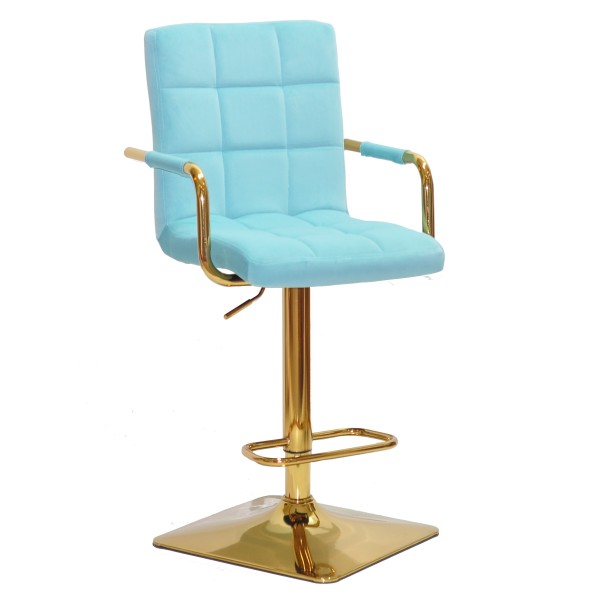 Барний стілець Tower arm SQ gold — сучасний стиль та комфорт