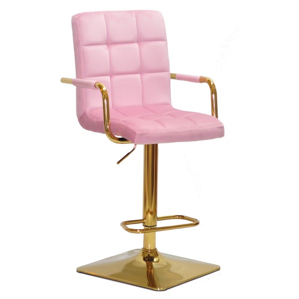 Барний стілець Tower arm SQ gold — сучасний стиль та комфорт