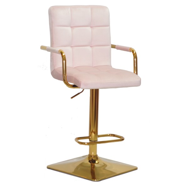Барний стілець Tower arm SQ gold — сучасний стиль та комфорт