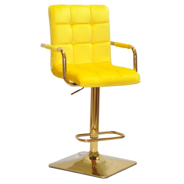 Барний стілець Tower arm SQ gold — сучасний стиль та комфорт