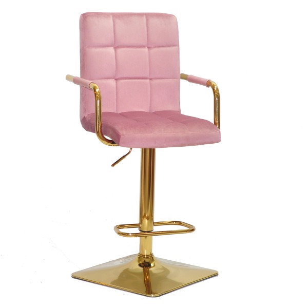 Барний стілець Tower arm SQ gold — сучасний стиль та комфорт