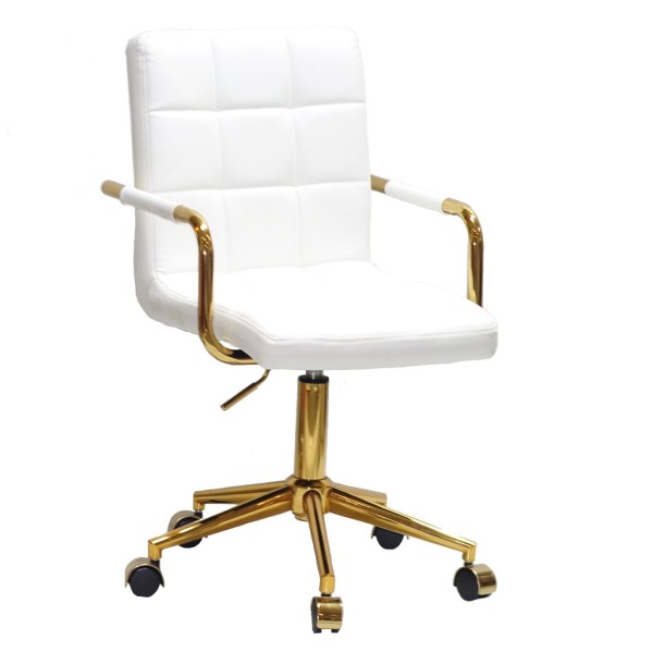 Стілець Tower arm office cross gold для комфортного офісного середовища