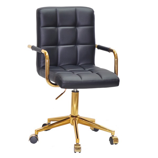 Стілець Tower arm office cross gold для комфортного офісного середовища