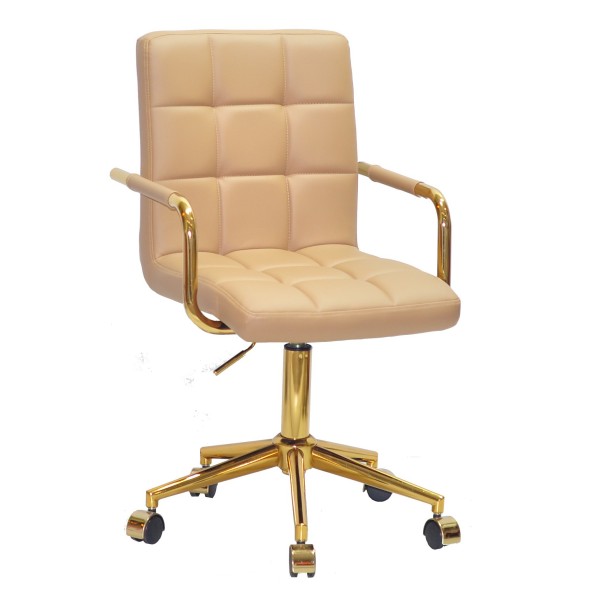 Стілець Tower arm office cross gold для комфортного офісного середовища