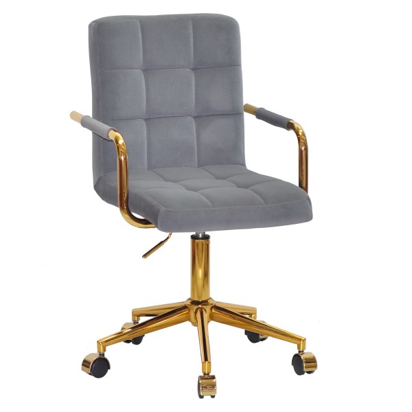 Стілець Tower arm office cross gold для комфортного офісного середовища