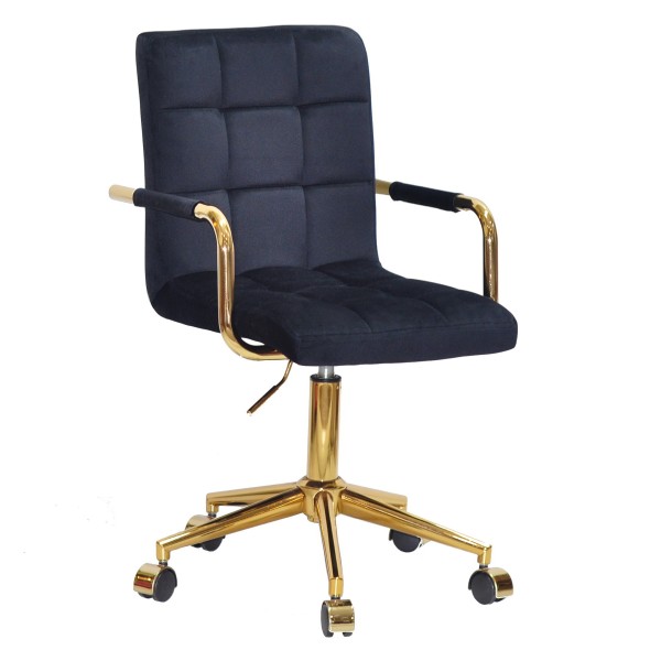 Стілець Tower arm office cross gold для комфортного офісного середовища