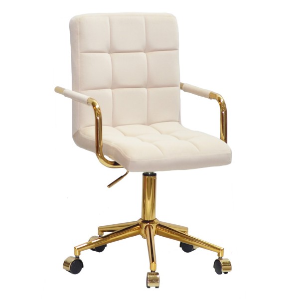 Стілець Tower arm office cross gold для комфортного офісного середовища