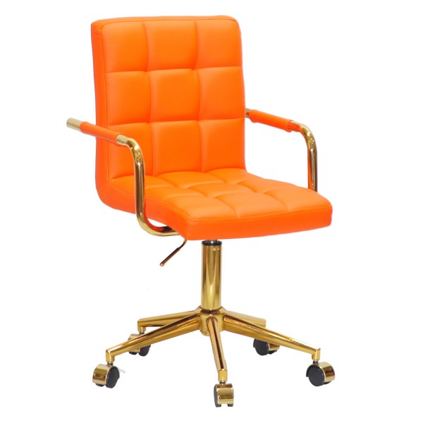 Стілець Tower arm office cross gold для комфортного офісного середовища